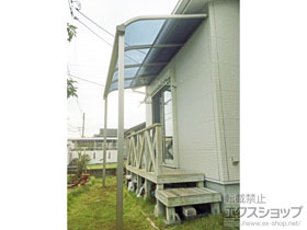 のテラス屋根 プレシオステラス R型 テラスタイプ 単体 積雪〜20cm対応 施工例