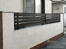 のフェンス・柵 モクアルフェンス 横板タイプ 自由柱施工 施工例