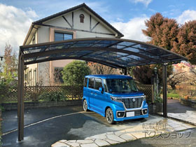 のカーポート プレシオスポート ワイド 積雪〜20cm対応 施工例