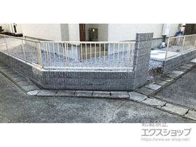 のフェンス・柵 ミエッタフェンス 防犯たて格子タイプ　自由柱施工 施工例