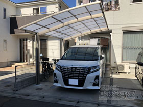 のカーポート ネスカR (ラウンドスタイル) 積雪〜20cm対応 施工例