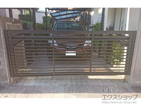 のカーゲート オーバードアS1型 電動式 施工例