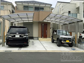 のカーポート レイナポートグラン50 積雪〜50cm対応*柱3本仕様 施工例