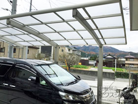 のカーポート レイナポートグラン50 積雪〜50cm対応*柱3本仕様 施工例