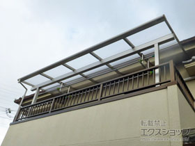 のバルコニー・ベランダ屋根 ヴェクターテラス F型 屋根タイプ 単体 積雪〜20cm対応 施工例