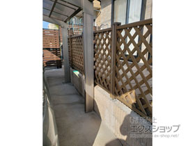 のフェンス・柵 ステイウッドフェンスM1型 間仕切りタイプ 施工例