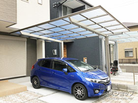 のカーポート フーゴF (フラットスタイル) 積雪〜20cm対応 施工例