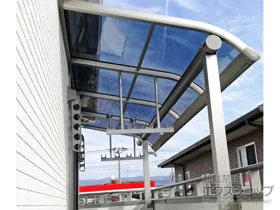 YKKAPのバルコニー屋根 ヴェクターテラス R型 屋根タイプ 単体 積雪～20cm対応 施工例