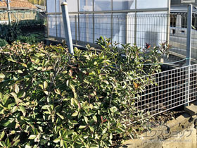 のフェンス・柵 ハイグリッドフェンスN8型 フリーポールタイプ 施工例