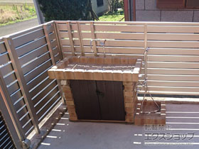 の立水栓・ガーデンシンク シャワープレイス スタンドタイプ 施工例