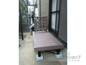 のウッドデッキ マージウッドデッキ＋マージウッドデッキ用 ラティスデッキフェンス 施工例