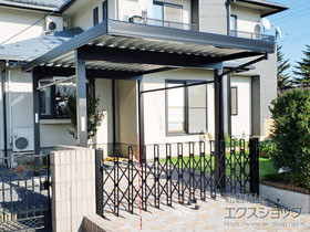 のカーポート テリオスポートIII 3000 角柱4本柱 積雪〜100cm対応 施工例