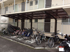 のサイクルポート・駐輪場 レイナポートグランミニ 縦連棟 積雪〜20cm対応 施工例