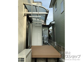 のテラス屋根 ヴェクターテラス R型 ルーフタイプ 単体 積雪〜20cm対応 施工例