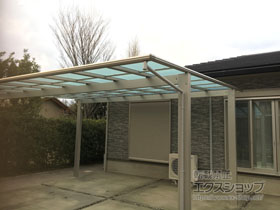 のカーポート エフルージュ ツイン 積雪〜20cm対応 施工例