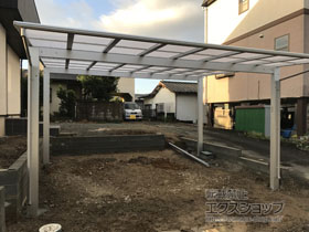 のカーポート エフルージュ ツイン 積雪〜20cm対応 施工例