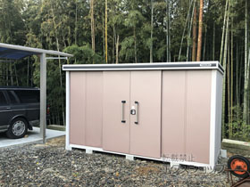 の物置・屋外倉庫 エルモ 一般型 3,620×1,870×2,118 LMD-3618-MR 施工例