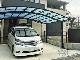 YKKAPのカーポート レイナツインポートグラン　積雪～20cm対応 施工例