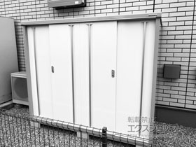 の物置・屋外倉庫 シンプリー 一般型 1940×905×1603（MJX-199D-P） MJX-199D-P-FW 施工例