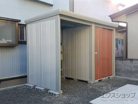 の物置・屋外倉庫 Mr.ストックマン プラスアルファ 一般型 3015×1590×2110（TP-3015） TP-3015-T 施工例
