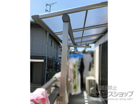 のバルコニー・ベランダ屋根 ヴェクターテラス F型 屋根タイプ 単体 積雪〜20cm対応 施工例