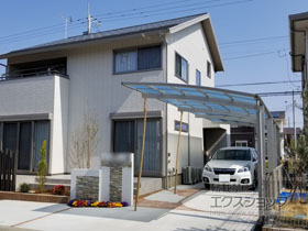 のカーポート レイナポートグラン 縦連棟　積雪〜20cm対応 施工例