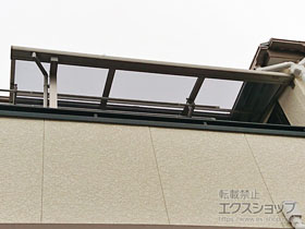 のバルコニー・ベランダ屋根 スピーネ F型 屋根タイプ 単体 積雪〜20cm対応 *片袖納まり 施工例