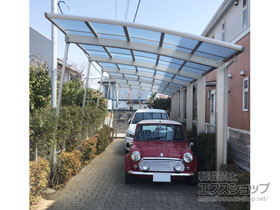 のカーポート レイナポートグラン50 縦連棟 積雪50cm対応 施工例