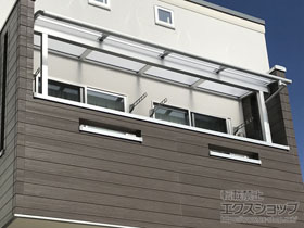のバルコニー・ベランダ屋根 スピーネ R型 1500 屋根タイプ 単体 積雪〜50cm対応 施工例