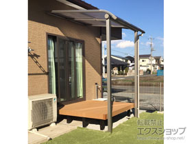 のテラス屋根 ヴェクターテラス R型 テラスタイプ 単体 積雪〜20cm対応 施工例