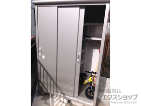 の物置・屋外倉庫 エスモ 一般型 1350×750×1959（ESE-1307A） ESE-1307A-SS 施工例