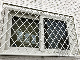 の面格子・窓格子 アルミ面格子 ヒシクロス 施工例