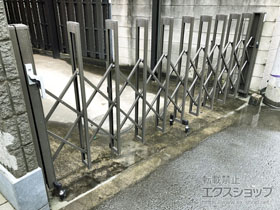 のカーゲート アルシャインII L型 Aタイプ ノンレール 片開き 330S 施工例