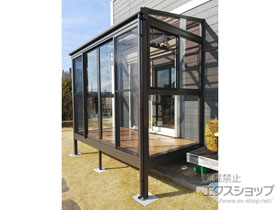 のテラス囲い・サンルーム サニージュ F型 床納まり ランマ無 積雪〜20cm対応 施工例