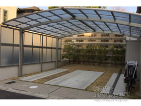 のカーポート レイナポートグラン M合掌　積雪〜20cm対応 施工例