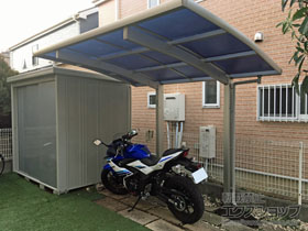 のサイクルポート・駐輪場 レイナポートグランミニ 積雪〜20cm対応 施工例