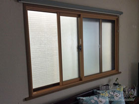 の二重窓（内窓） インプラス ダストバリア仕様 引違い窓 2枚建 施工例