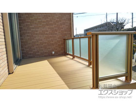 のウッドデッキ レストステージ 幕板納まり 施工例