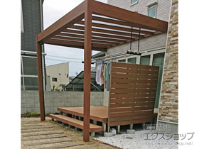 のテラス屋根 リレーリア テラス屋根 単体 マテリアルカラー 積雪〜20cm対応 施工例