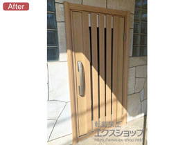 の玄関ドア ドアリモ玄関ドア S15 断熱D4仕様 ランマ無 片開き仕様 *スマートコントロールキー 施工例