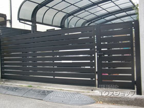 のカーゲート オーバードアS5型 電動式 施工例