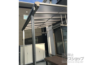 のテラス屋根 ヴェクターテラス F型 テラスタイプ 単体 積雪〜20cm対応 施工例