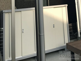 の物置・屋外倉庫 シンプリー 一般型 1940×755×1303 MJX-197C-P-FW 施工例