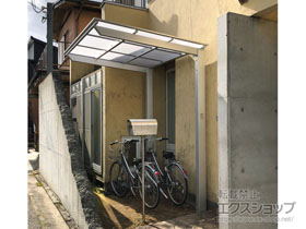 のサイクルポート・駐輪場 ネスカFミニ (フラットスタイル) 積雪〜20cm対応 施工例