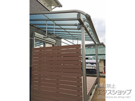 のテラス屋根 ヴェクターテラス R型 テラスタイプ 単体 積雪〜20cm対応 施工例