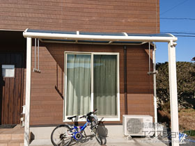 のテラス屋根 ヴェクターテラス R型 テラスタイプ 単体 積雪〜20cm対応 施工例