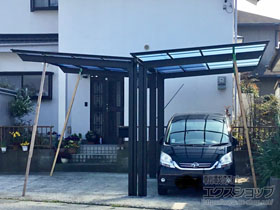 のカーポート フーゴF (フラットスタイル) Y合掌 積雪〜20cm対応 施工例