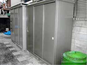 の物置・屋外倉庫 エルモ 一般型 2220×820×2122（LMD-2208） LMD-2208-CB 施工例