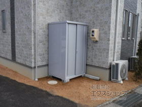 の物置・屋外倉庫 シンプリー 一般型 1100×905×1903（MJX-119E-P） MJX-119E-P-FS 施工例