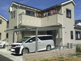 のカーポート エフルージュ ツイン 積雪〜20cm対応 施工例